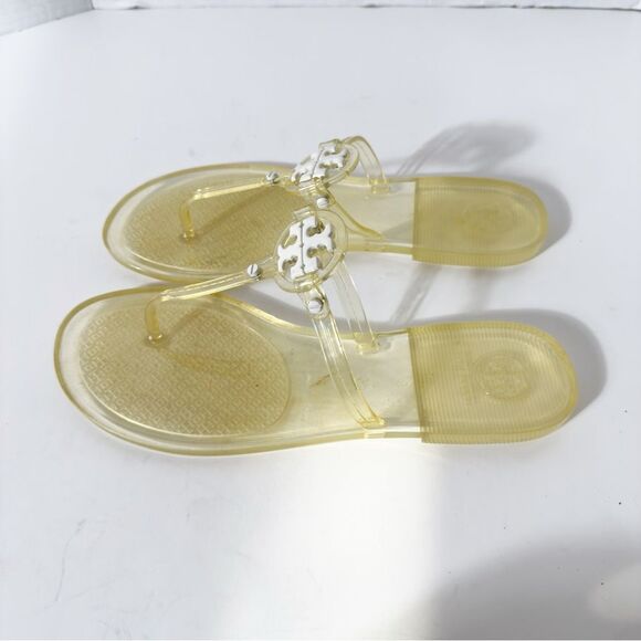Tory Burch Mini Miller Jelly Thong Clear Casual Flip Flops Size 8 - Picture 3 of 6